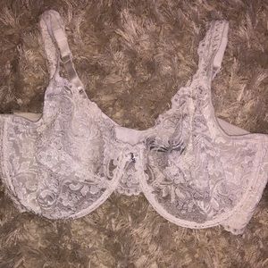 White lace bra